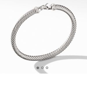 David yurman cable bangle with diamonds